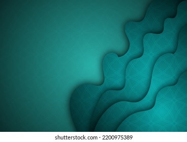 Paper art background blank for message text.