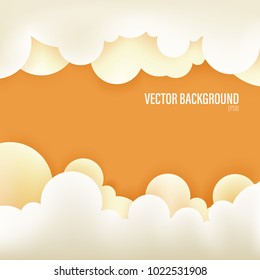 Paper art of background,Template for text,Vector art design.