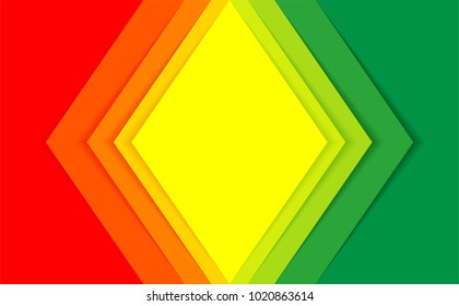 Paper art colorful , Abstract background design with shadows ,Vector