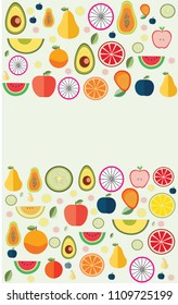 Paper art concept -Mixed Fruit vector art and illustration 