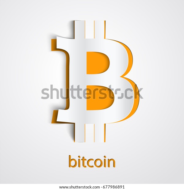 Paper Art Digital Currency Bitcoin Electronic Stock Vector Royalty - paper art of digital currency bitcoin electronic money exchanges and markets origami style