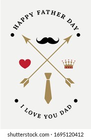 Paper art father`s day for decoration design. Holiday decoration. Happy holiday celebration.