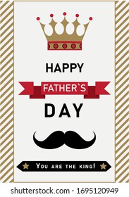Paper art father`s day for decoration design. Holiday decoration. Happy holiday celebration.
