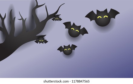 Paper art of Halloween and holiday celebration, vector art and illustration.