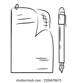 Paper Art, Hand drawn, Template, Paper Vector, Sketch, Design, Blank, Icon Vector Ilustration