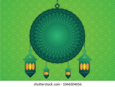 paper art of islamic background