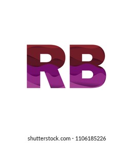 Paper art letter R font vector modern water in text design illustration emblem isolated background
