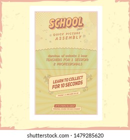 Paper art presentation template. Old style vector poster. Creative retro poster. Icon art vector. Modern abstract cover. Modern paper decoration.