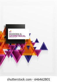 Paper art style triangle pattern texture, abstract geometric background