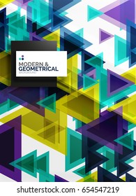 Paper art style triangle pattern texture, abstract geometric background