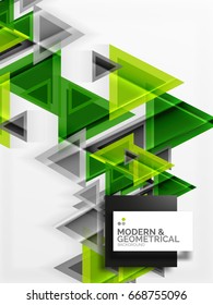 Paper art style triangle pattern texture, abstract geometric background