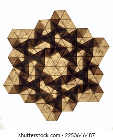 Paper background, beautiful isometric graphics