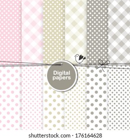 Paper background, digital paper for scrapbook, cards, invitations Backdrop texture