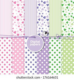 Paper background, digital paper for scrapbook, cards, invitations Backdrop texture