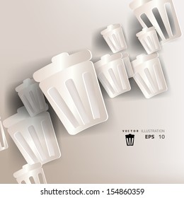 paper background with recycle sign web icon,flat design
