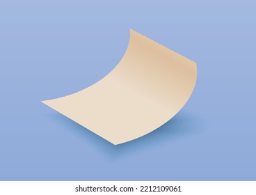 Paper Background, White, Yellow, Eggshell, 1 Sheet.