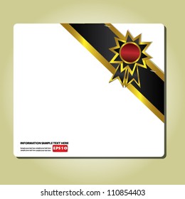 Paper background,staplers and label,Vector