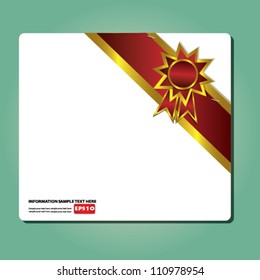 Paper background,staplers and label,Vector