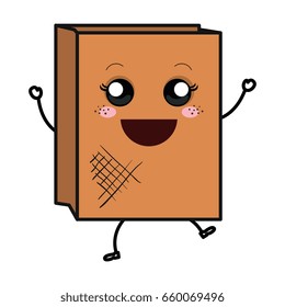 Paper bag for bread kawaii character