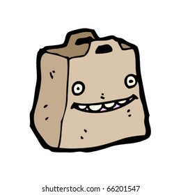 Paper Bag Cartoon Character Stock Vector (Royalty Free) 118730815