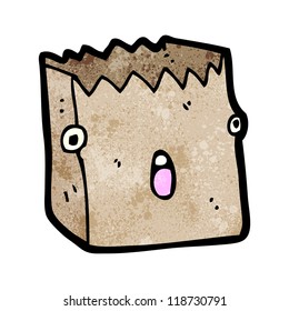 paper bag cartoon character