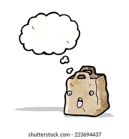 paper bag cartoon character