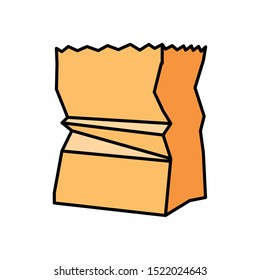 paper bag design, Kitchen supply domestic household tool cooking and restaurant theme Vector illustration