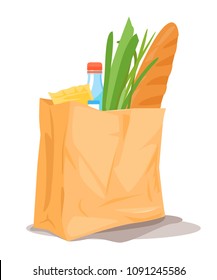 Paper Bag With Food