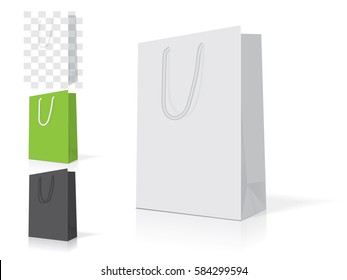 Paper bag with handle for your logo and design
