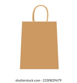 Bolsa de papel con mangos para el transporte de mercancías ligeras