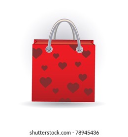 paper bag with hearts