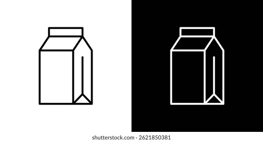 Paper bag icon concept stroke on white background