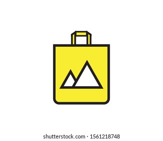 paper bag icon design illustrator