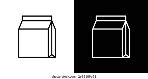 Papiertaschensymbol Abbildung. Vektorgrafik. EPS 10