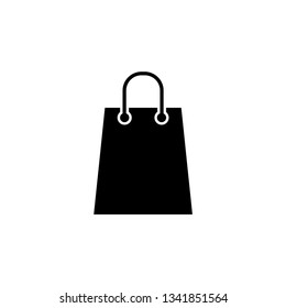 Paper Bag Icon, Shopping Icon, Vector in Glyph Style