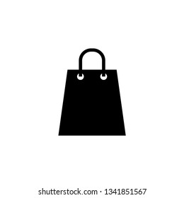 Paper Bag Icon, Shopping Icon, Vector in Glyph Style