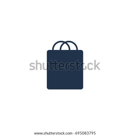 paper bag icon. sign design