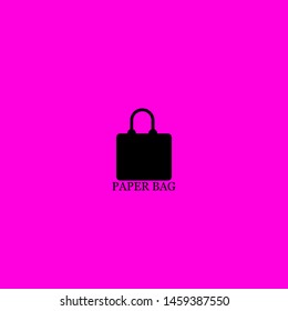 paper bag icon sign signifier vector