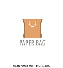 paper bag icon vector