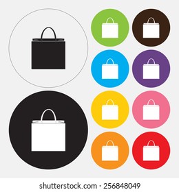 Paper bag icon - Vector