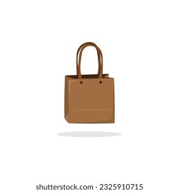 Diseño del vector de iconos de la bolsa de papel.