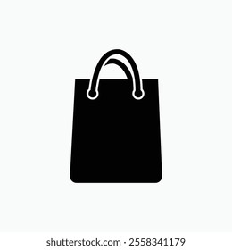 Paper bag icon vector design illustration logo template