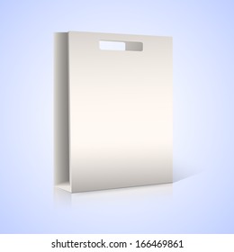 Paper bag. Illustration of a paper bag model for applying branding.