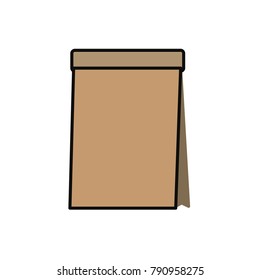 Paper bag isolated