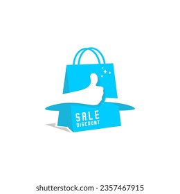 paper bag logo vector, shopping vector