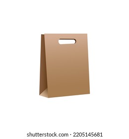 Paper bag mocup vector graphics