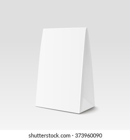 Paper Bag Package for advertising and branding. A-form Paper Bag. Paper bag triangular shape