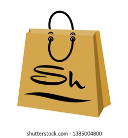 Paper Bag for Package Ideas - Paper Bag Illustration Vector Design