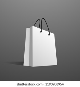 Paper bag realistic mockup