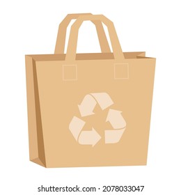 paper bag with recycle logo